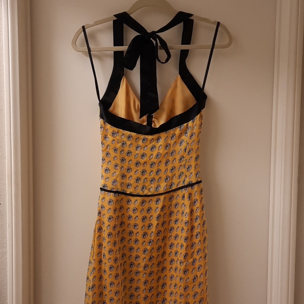 Milly of New York Vintage Luggage Halter Dress - Picture 8 of 15